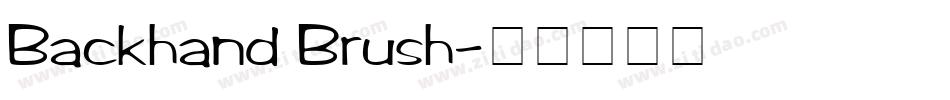 Backhand Brush字体转换